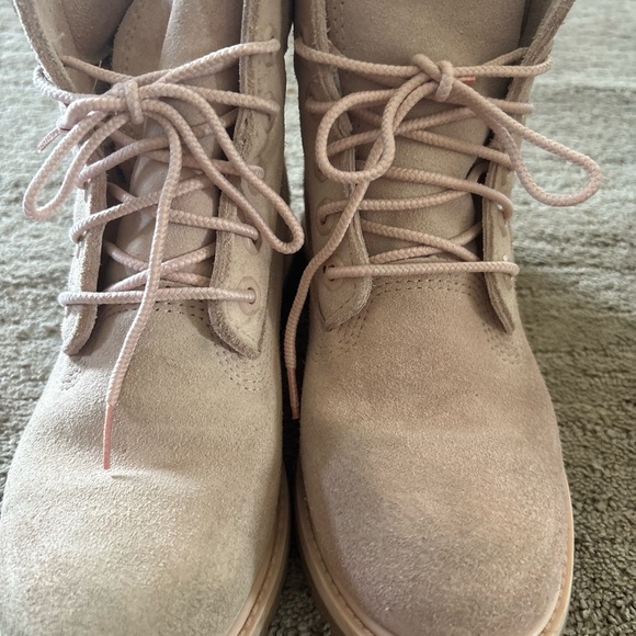 Timberland Light Pink Suede Boots - Picture 6 of 7